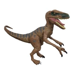 Hasbro 2015 Jurassic World Velociraptor Raptor Movable Arms Dinosaur Figure 10"